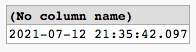 Current DATETIME