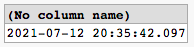 Current DATETIME UTC